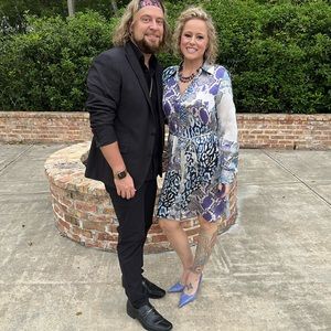 Paperwhite Collections faux snakeskin silk dress 8